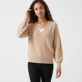 Stillridge – Cashmere Wool Sweater — Beige
