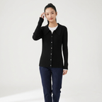 Driftfield – Cashmere Wool Cardigan — Black
