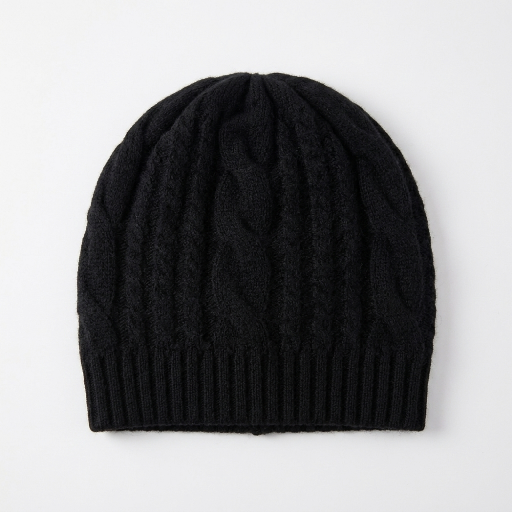 Cloudmere – Cashmere Wool Beanie — Black