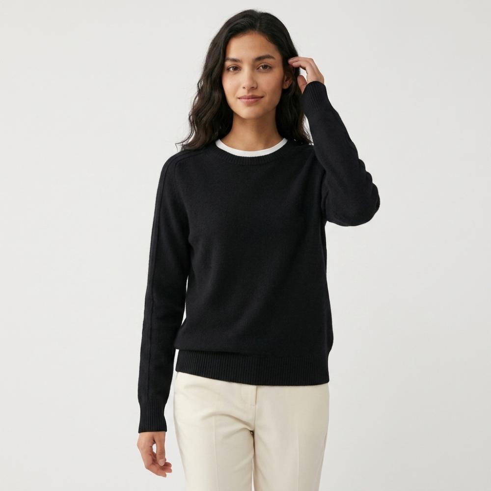Montair – Cashmere Wool Sweater — Black