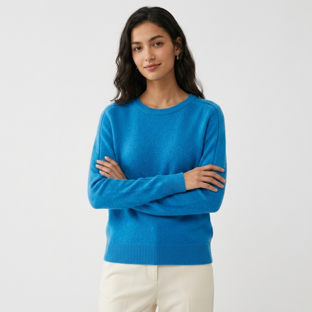 Montair – Cashmere Wool Sweater — Ocean Blue