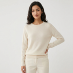 Montair – Cashmere Wool Sweater — White