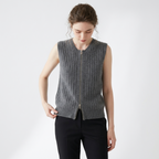 Valehaven – Cashmere Wool Vest — Gray