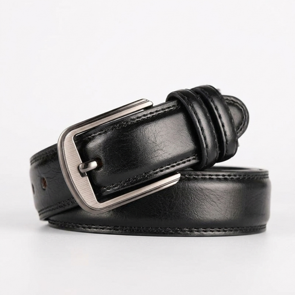 Oldcrest – Leather Belt — Black