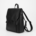 Briselle – Leather Backpack — Black