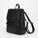 Briselle – Leather Backpack — Black