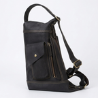 Northlock – Leather Backpack — Black
