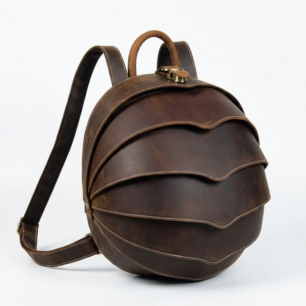 Stonearc – Leather Backpack — Brown