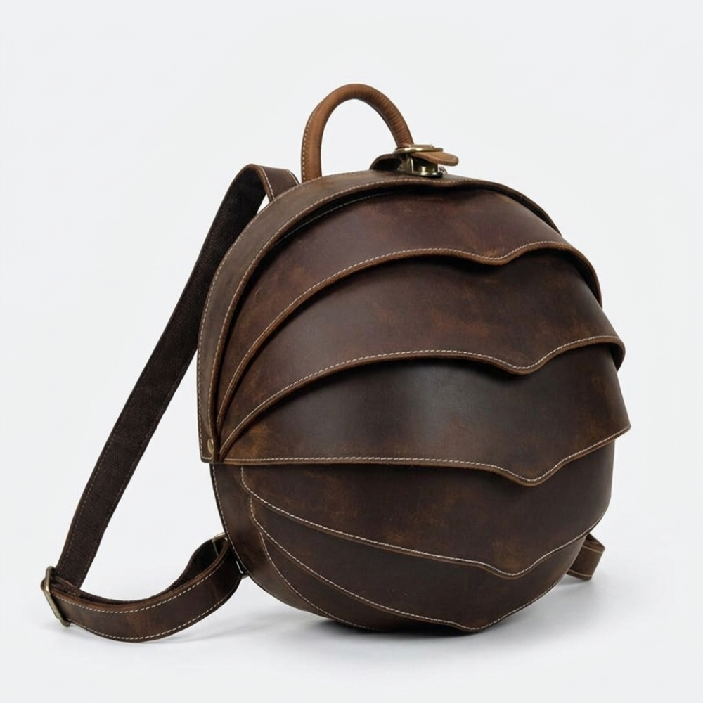 Stonearc – Leather Backpack — Dark Brown