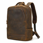 Hinterland – Leather Backpack — Brown