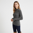 Caelum – Cashmere Mock Neck Sweater — Gray