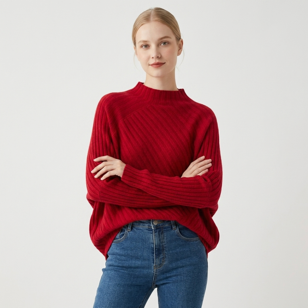 Snowvale – Cashmere Wool Poncho Sweater
