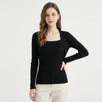Willowcrest – Cashmere Wool Sweater — Black