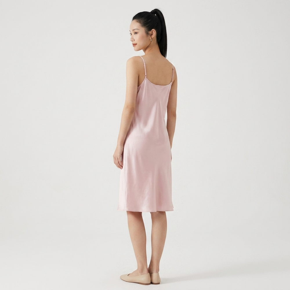 Silvermist – Silk Slip Dress