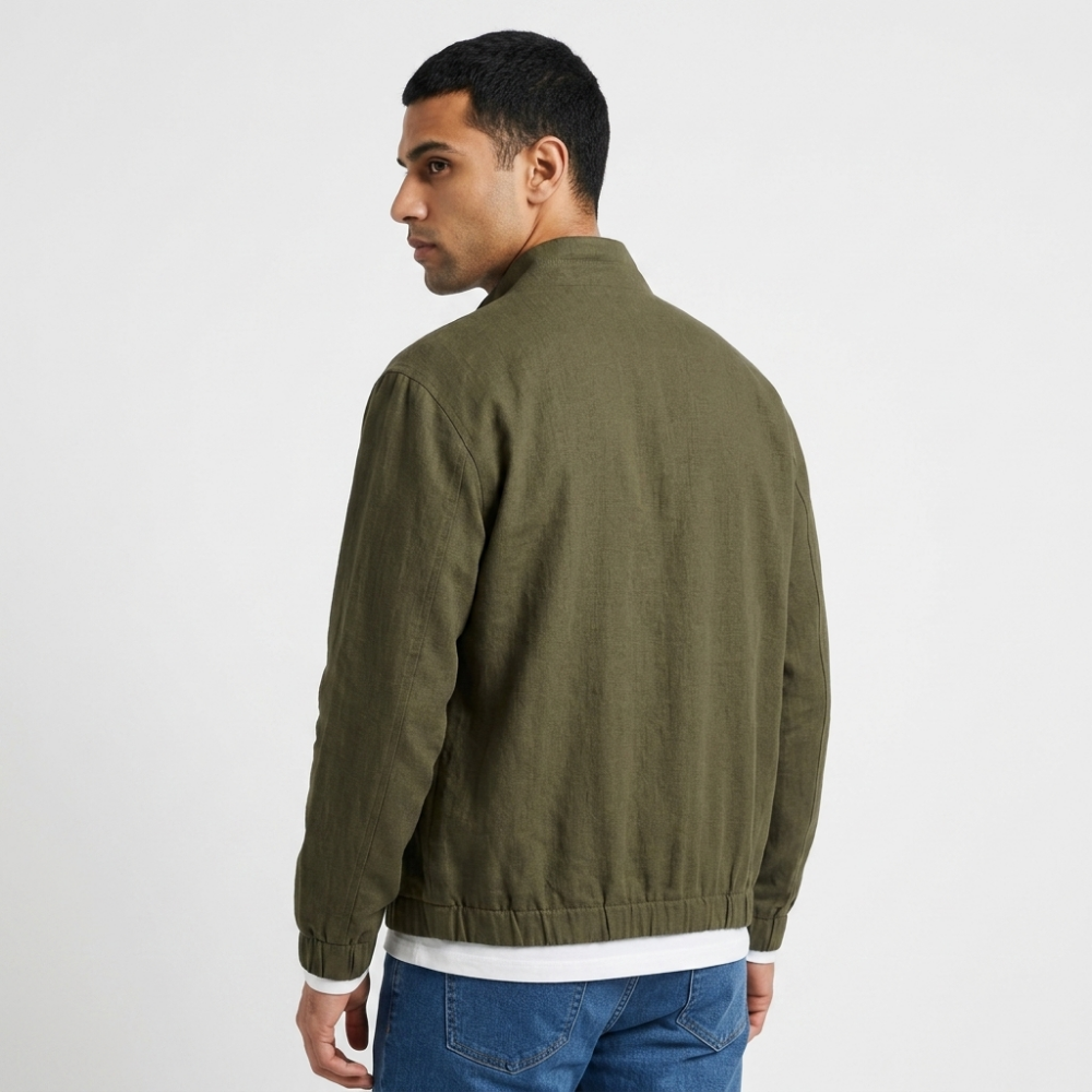 Westcliff – Linen Zip Up Jacket