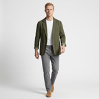 Seacliff – Linen Blazer — Military Green