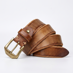 Basalt – Steel Pin Leather Belt