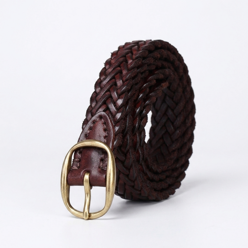 Fennel – Braided Leather Belt