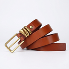 Tallow – Antique Buckle Leather Belt — Saddle Brown