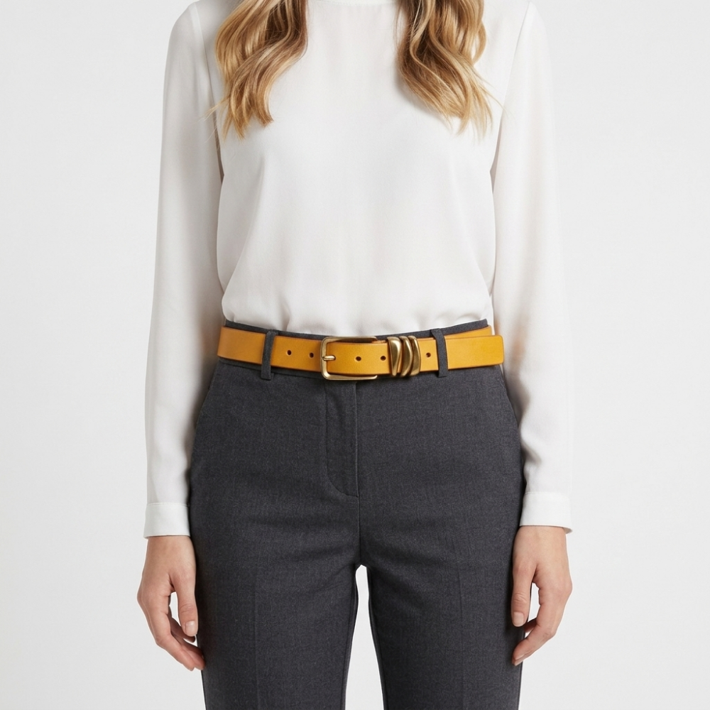 Tallow – Antique Buckle Leather Belt