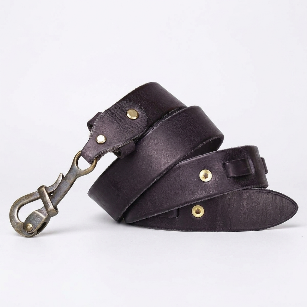 Gavel – Antique Lock Buckle Leather Belt