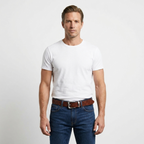 Kestrel – Embossed Pin Buckle Leather Belt
