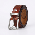 Kestrel – Embossed Pin Buckle Leather Belt