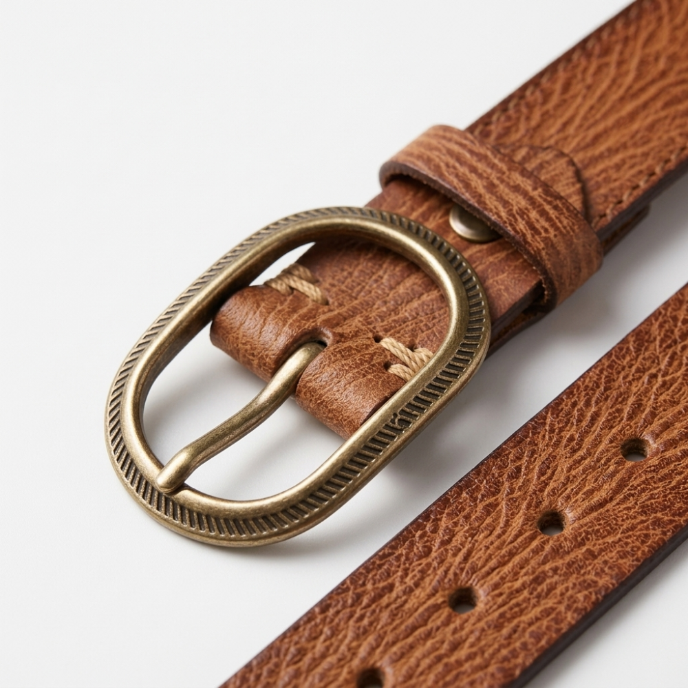 Wrenfield – Carved Buckle Leather Belt