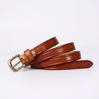 Kelso – Antique Finish Leather Belt — Khaki