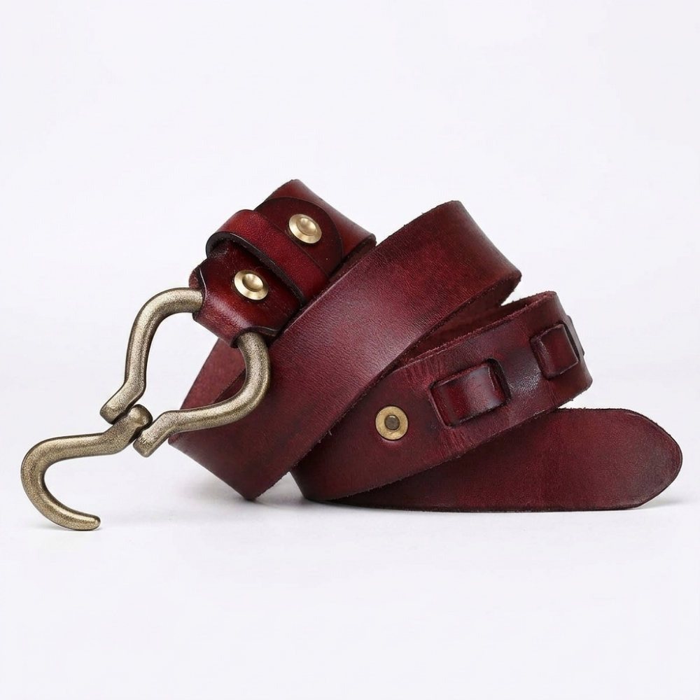 Caltrop – Hook Buckle Leather Belt