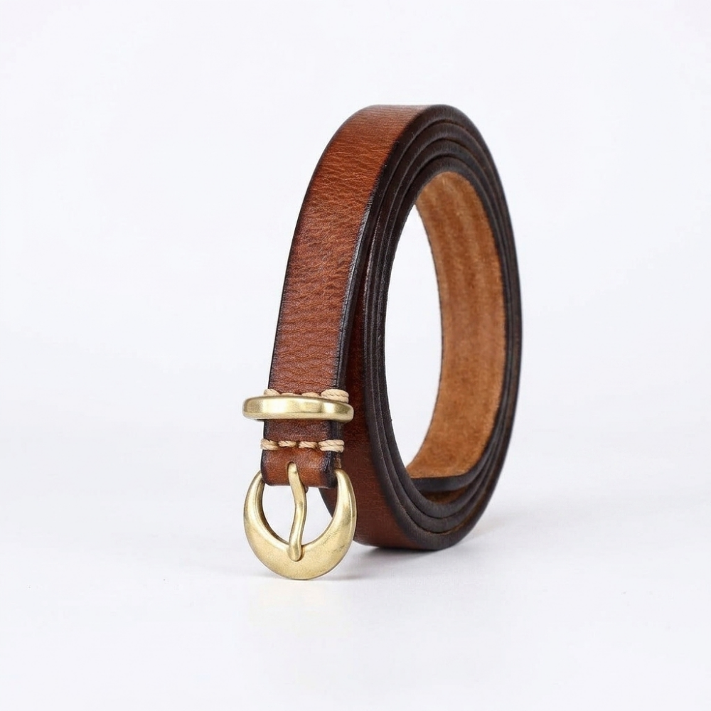 Oatfield – Slim Pin Buckle Leather Belt