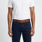 Rook – Woven Inlay Leather Belt