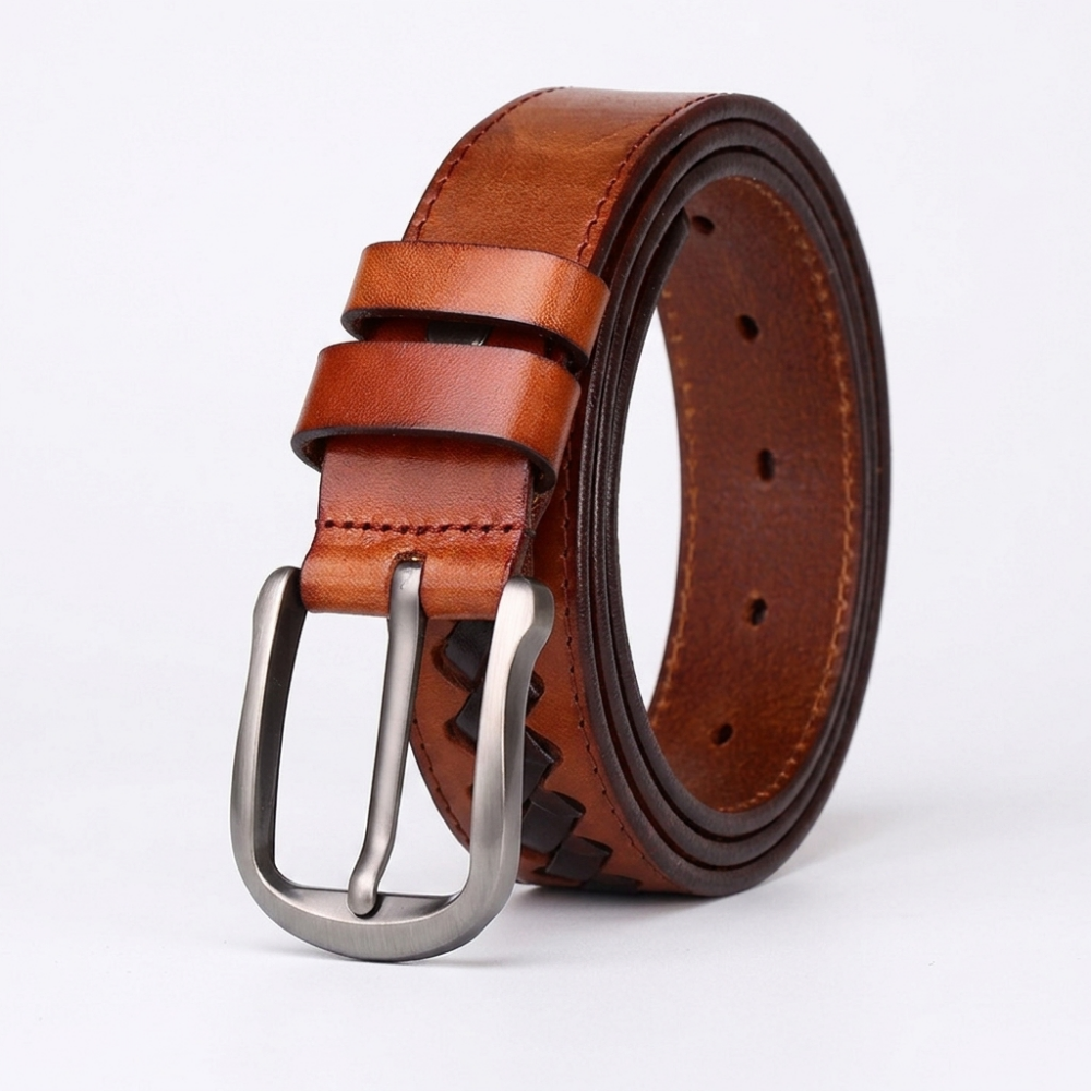 Rook – Woven Inlay Leather Belt