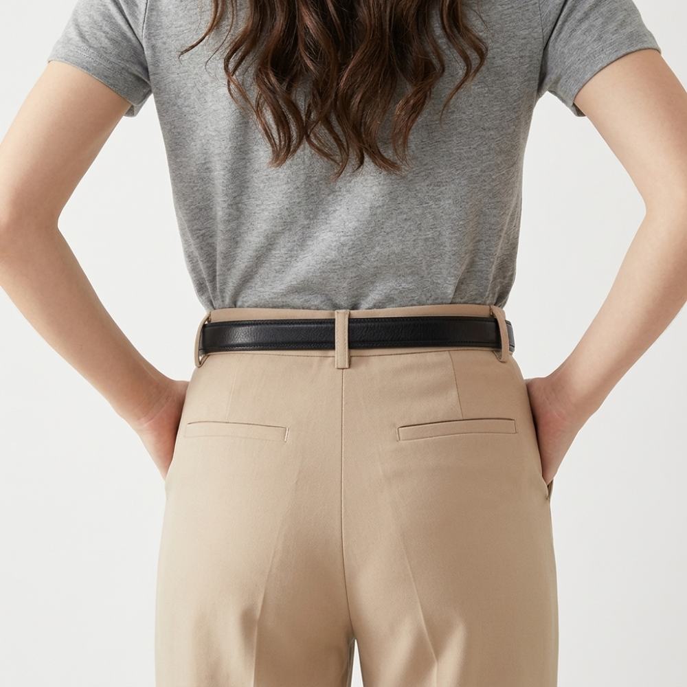 Mossfell – Slim Pin Buckle Leather Belt