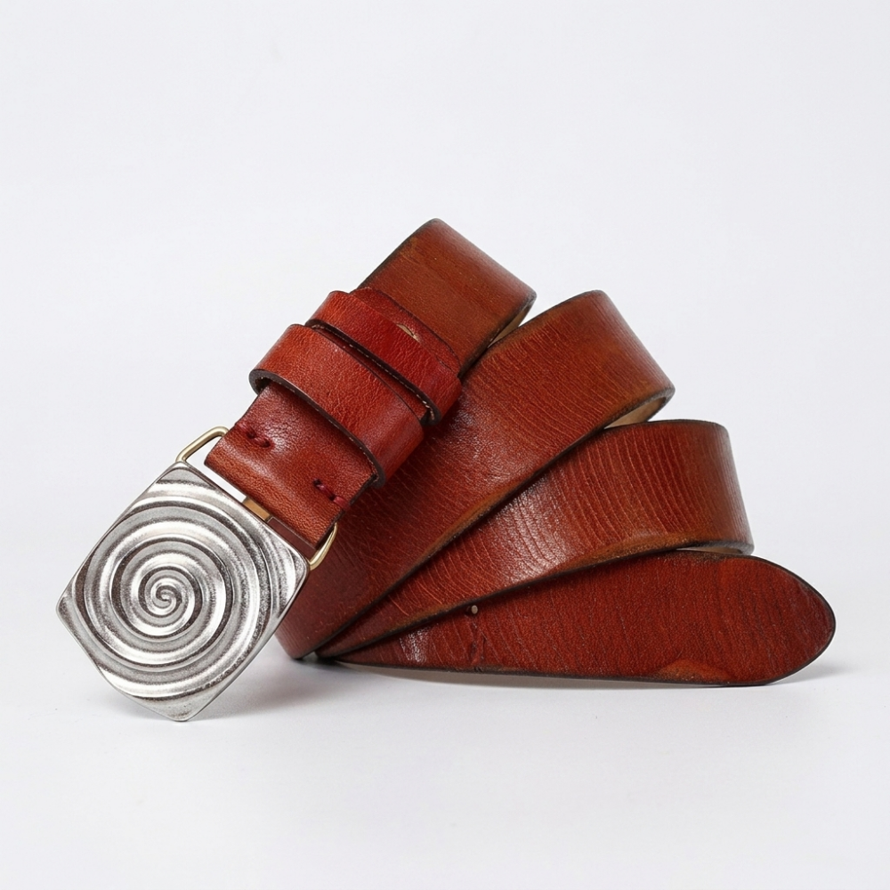 Boulderstep – Spiral Plate Leather Belt