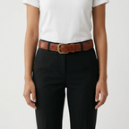 Fellmark – Textured Pin Buckle Leather Belt