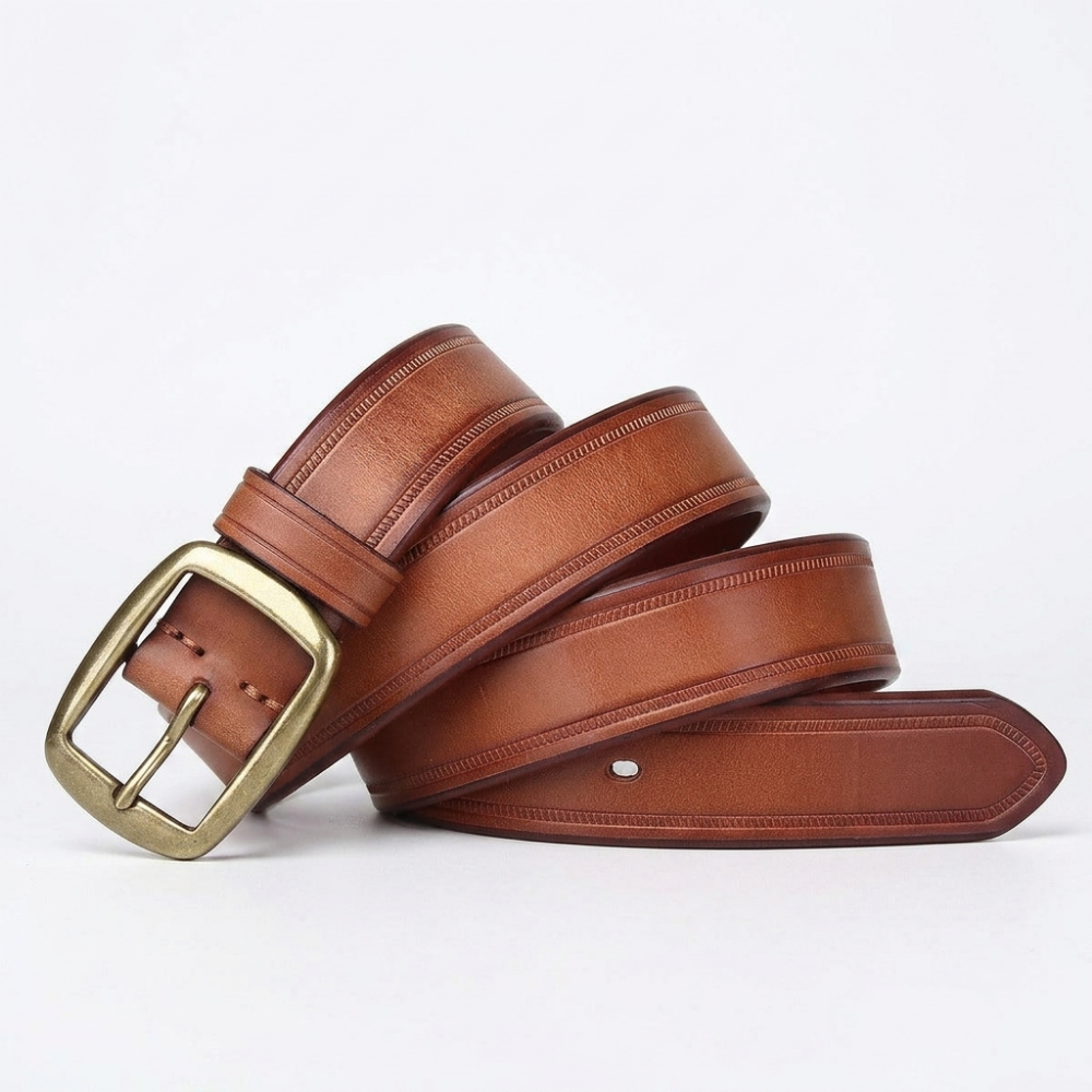 Tarn – Distressed Pin Buckle Leather Belt