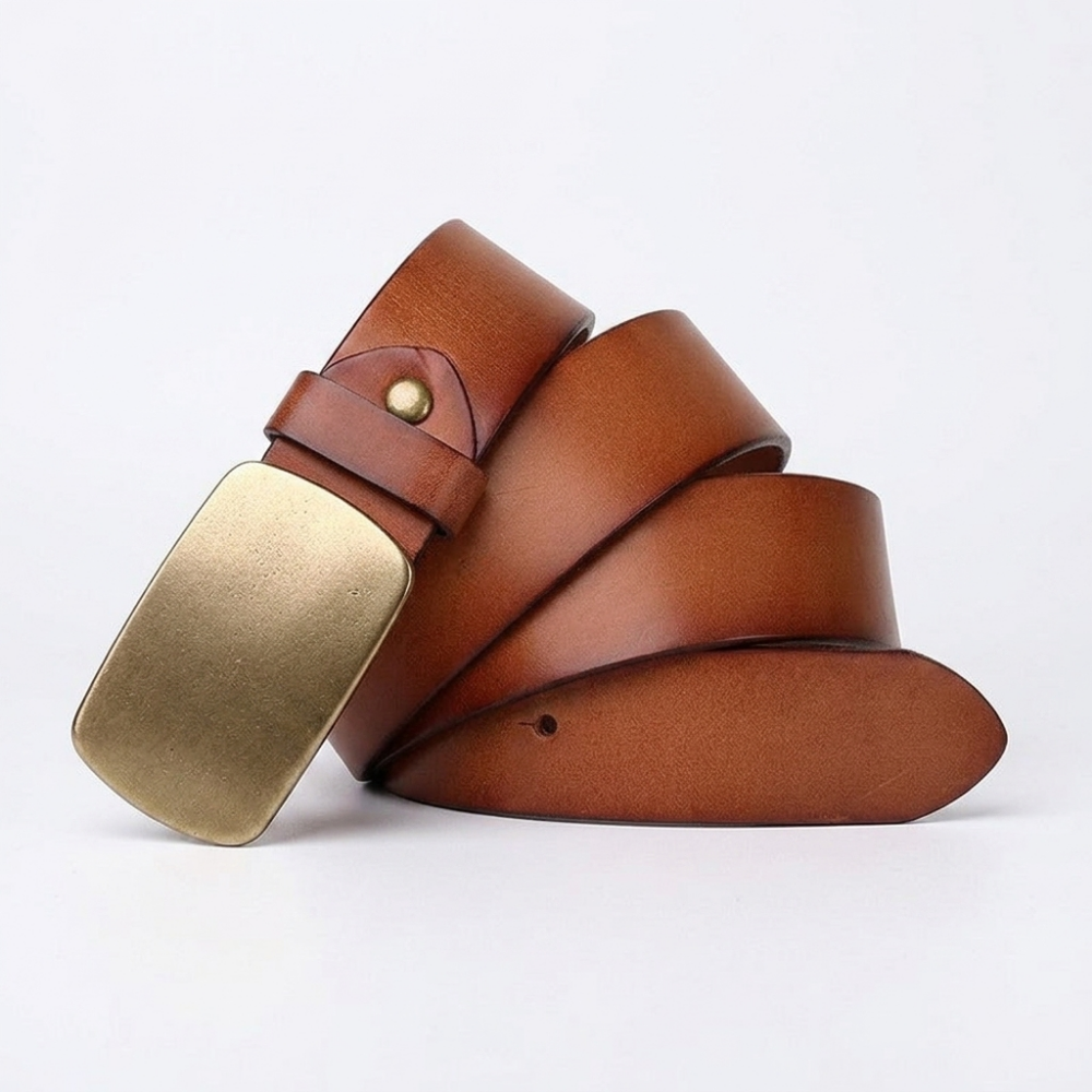 Kielder – Plate Buckle Leather Belt