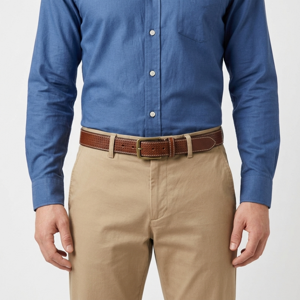 Thatcher – Perforated Leather Belt