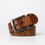 Cragford – Embossed Pin Buckle Leather Belt