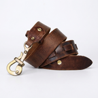 Brasswood – Retro Lock Buckle Leather Belt
