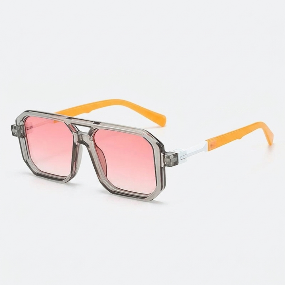 Metro Square Shades — Orange/Pink