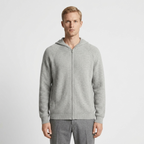 Cloud - Merino Zip Up — Grey
