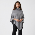 Velora - Merino Poncho — Gray