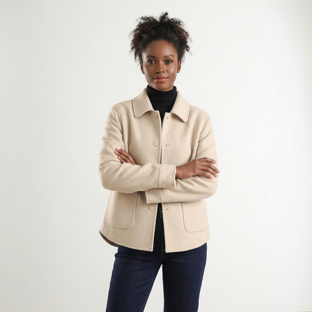 Lorraine - Wool Coat — White