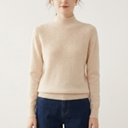 Arlo - Cashmere Wool Mock Neck Sweater