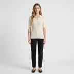 Elise - Worsted Wool Polo Knit