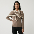 Siena – Cashmere Wool Shawl — Tan