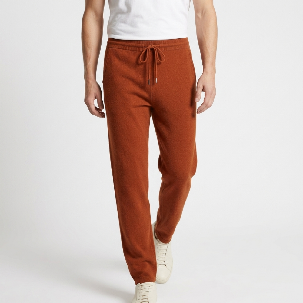 Horizon - Merino Wool Pants — Rust Brown