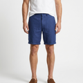 Coastal - Linen Shorts — Navy Blue